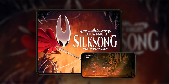 Hollow Knight: Silksong running on a smartphone